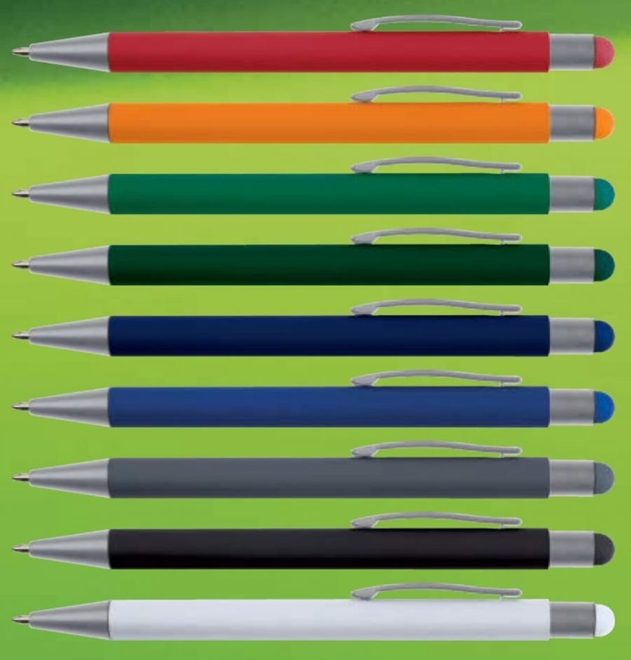 DESIGN GUM COLOUR MATCH -kosketusnäyttökynä, kumipinnoitettu metallirunko - Image 2