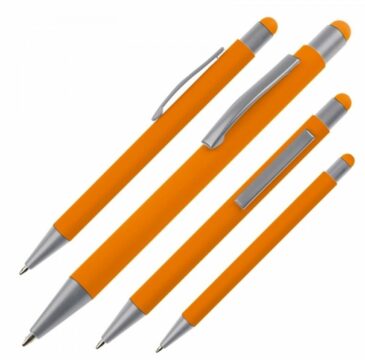 DESIGN GUM COLOUR MATCH -kosketusnäyttökynä, kumipinnoitettu metallirunko