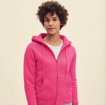 Fruit of the Loom 62-118-0 Premium Hooded -naisten vetoketjuhuppari
