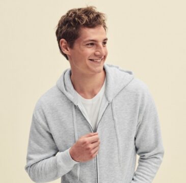 Fruit of the Loom 62-034-0 Premium Hooded -miesten vetoketjuhuppari