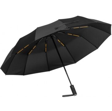 HURRIKAANI -kokoontaitettava kovan myrskyn kestävä sateenvarjo täysautomaatti- mekanismilla